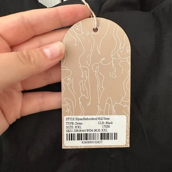 Meshki Black Strapless Maxi Dress - Picture 7 of 10